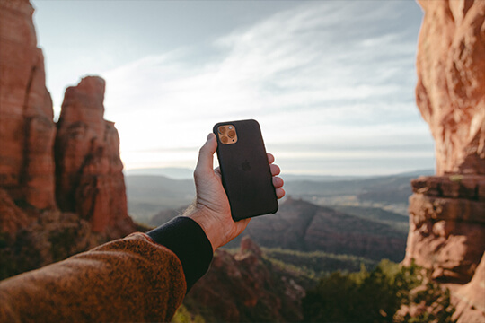 Das refurbed iPhone 11 Pro macht gestochen scharfe Fotos von beeindruckenden Landschaften.