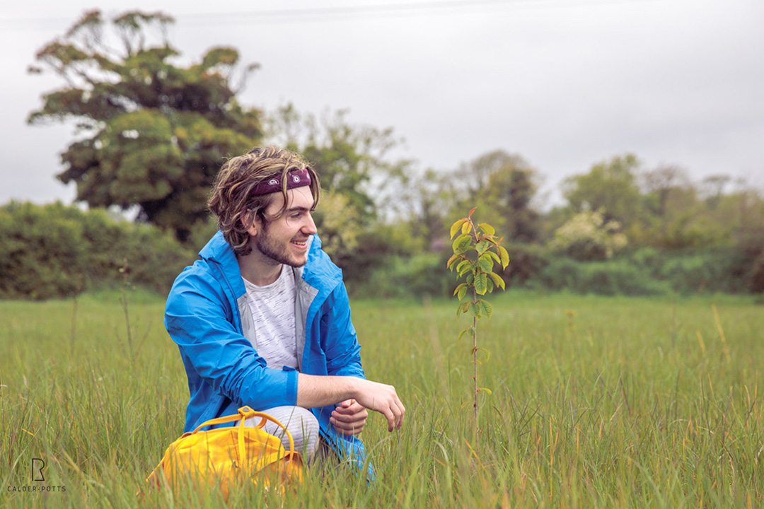 Native Irish tree planting to enhance local ecosystems.