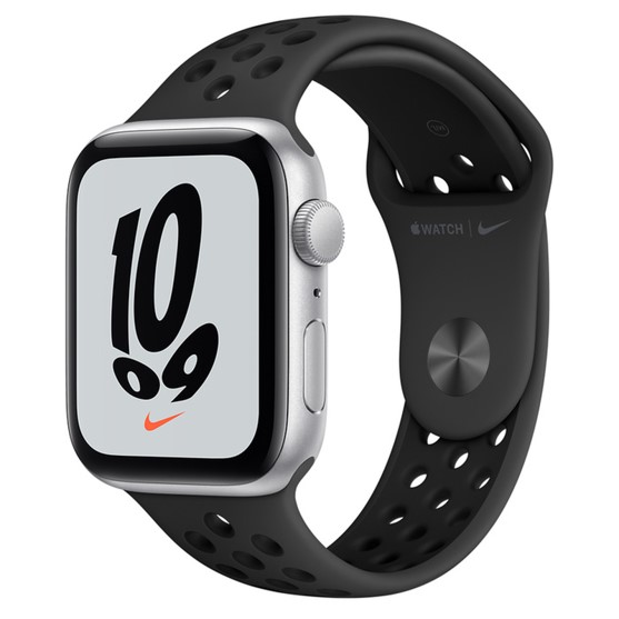 Apple Watch Nike Series 6 Aluminium 44 mm 2020 GPS silber Sportarmband schwarz 420 jetzt 30 Tage Ruckgaberecht