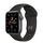 Apple Watch SE Aluminium 40 mm (2020) | WiFi + Cellular | spacegrey | Sportsrem sort M/L thumbnail 1/2