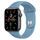 Apple Watch SE Aluminium 44 mm (2020) | WiFi + Cellular | gris sidéral | Bracelet Sport Bleu nordique thumbnail 1/2