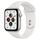 Apple Watch SE Aluminium 44 mm (2020) | WiFi + Cellular | silber | Sportarmband weiß thumbnail 1/2