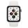 Apple Watch SE Aluminium 44 mm (2020) | WiFi + Cellular | silber | Sportarmband weiß thumbnail 2/2