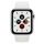 Apple Watch Series 5 (2019) | 44 mm | Rostfritt stål | GPS + Cellular | silver | Sportband vit thumbnail 1/2