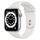 Apple Watch Series 6 Alluminio 44 mm (2020) | GPS + Cellular | argento | Cinturino Sport bianco thumbnail 1/2