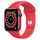 Apple Watch Series 6 Aluminium 44 mm (2020) | GPS | röd | Sportband röd thumbnail 1/2