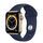 Apple Watch Series 6 Roestvrij Staal 40 mm (2020) | goud | Sportbandje donkermarineblauw thumbnail 1/2