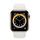 Apple Watch Series 6 Acciaio inossidabile 44 mm (2020) | oro | Cinturino Sport bianco thumbnail 2/2