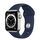 Apple Watch Series 6 Stainless steel 44 mm (2020) | silver | Sport Band Deep Navy thumbnail 1/2