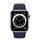 Apple Watch Series 6 Stainless steel 44 mm (2020) | silver | Sport Band Deep Navy thumbnail 2/2