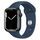 Apple Watch Series 7 Aluminium 45 mm (2021) | GPS | Midnatt | Sportband Bläckblå thumbnail 1/2