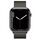 Apple Watch Series 7 Rustfrit stål 45 mm (2021) | GPS + Cellular | grafit | Milano-urrem Grafit thumbnail 2/2