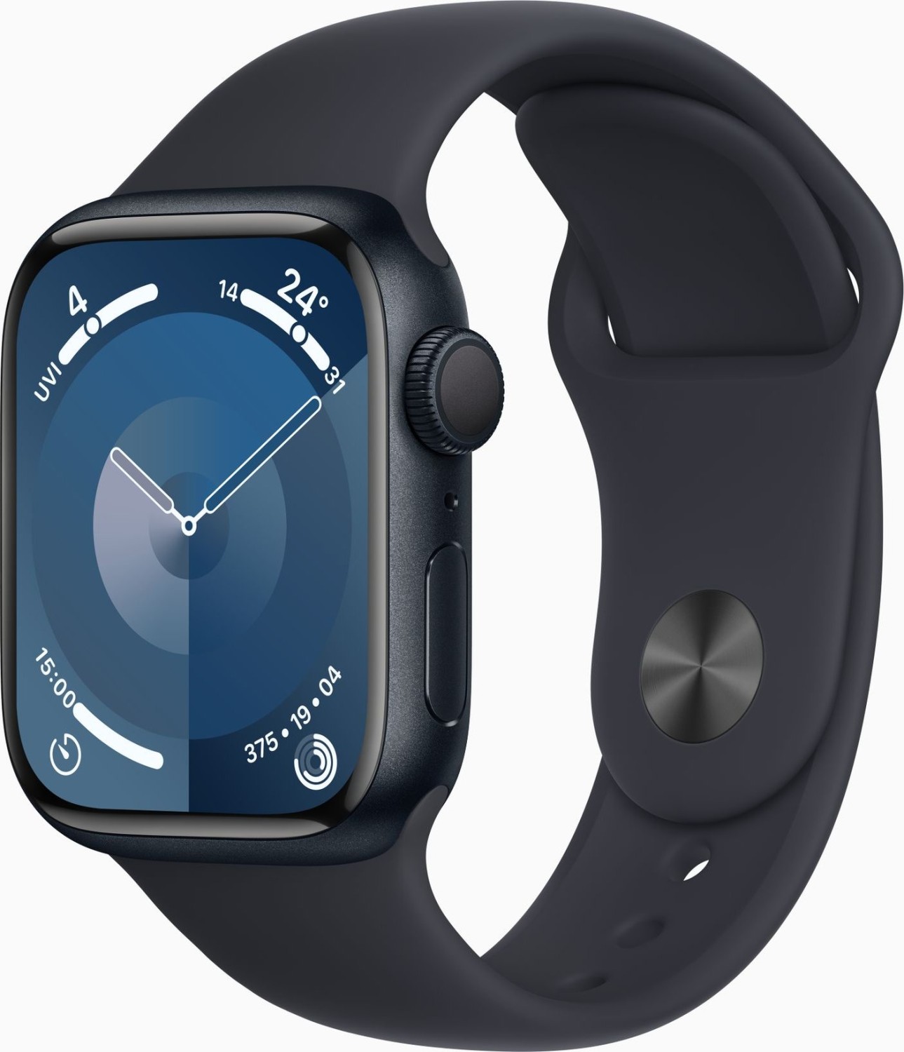 Apple Watch Series 9 Aluminium 41 mm 2023 GPS Mitternacht Sportarmband Mitternacht M L 309 jetzt 30 Tage Ruckgaberecht