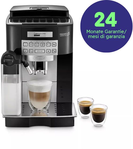 Delonghi Magnifica S Cappuccino Ecam 22.366 B De'Longhi ECAM 22.366.B Magnifica S - from - Refurbished with a 30-Day