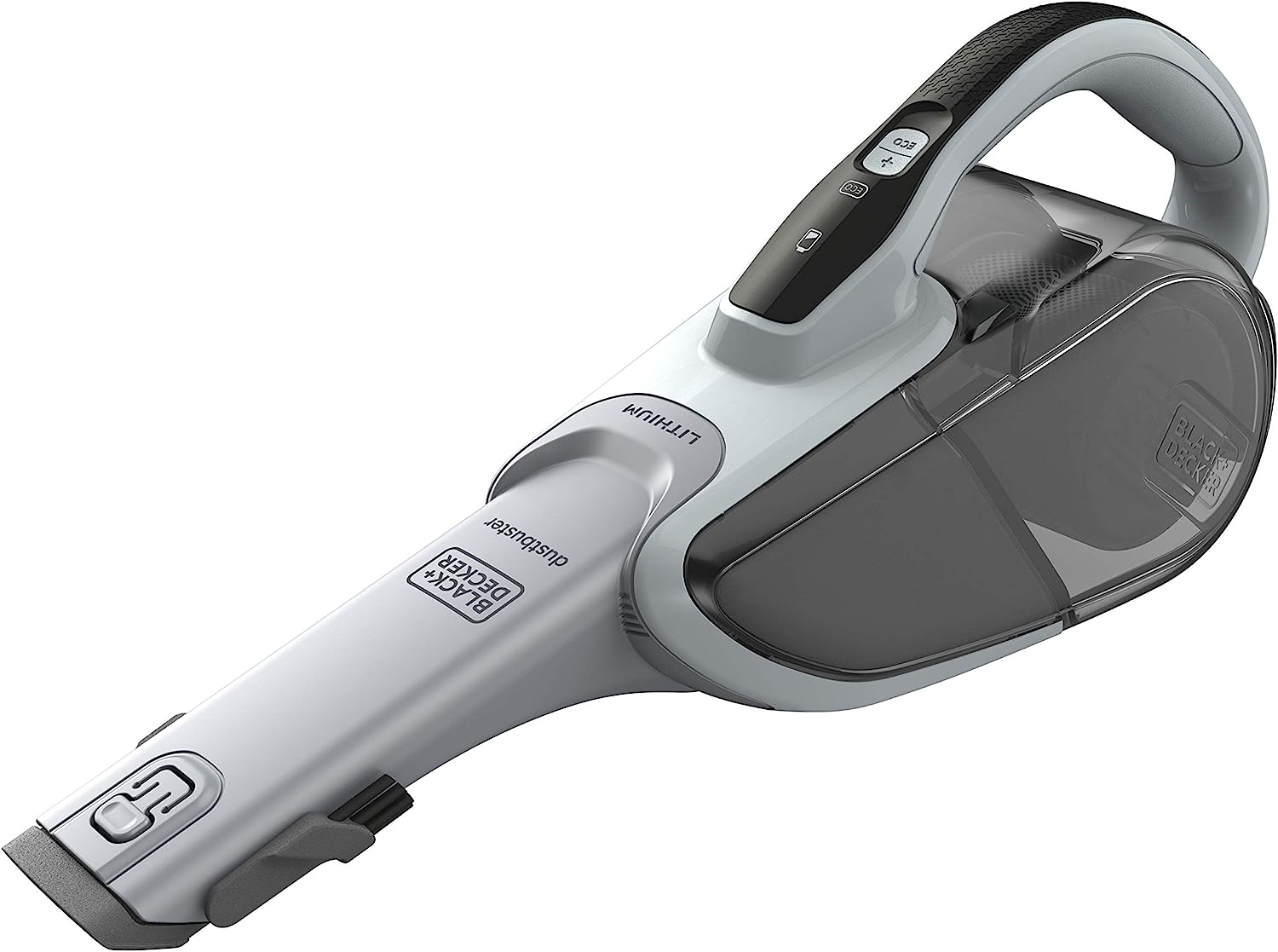 BLACK DECKER, Pelicano handstofzuiger. 12V voeding en 1.5Ah Lithium batterij. Uitschuifbaar en open mondstuk, oplaadaansluiting en accessoires,meerkleurig