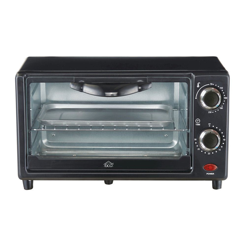 DCG Vrijstaande Elektrische Oven 24 Liter Timer 6 Functies Hete Lucht 1380w Zwart 1627809178