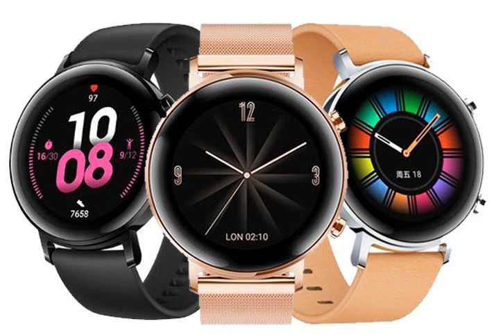 Huawei Watch GT 2 Sport (2019) | 42 mm | rosegold | Sportarmband rosa | 110  € | jetzt 30 Tage Rückgaberecht