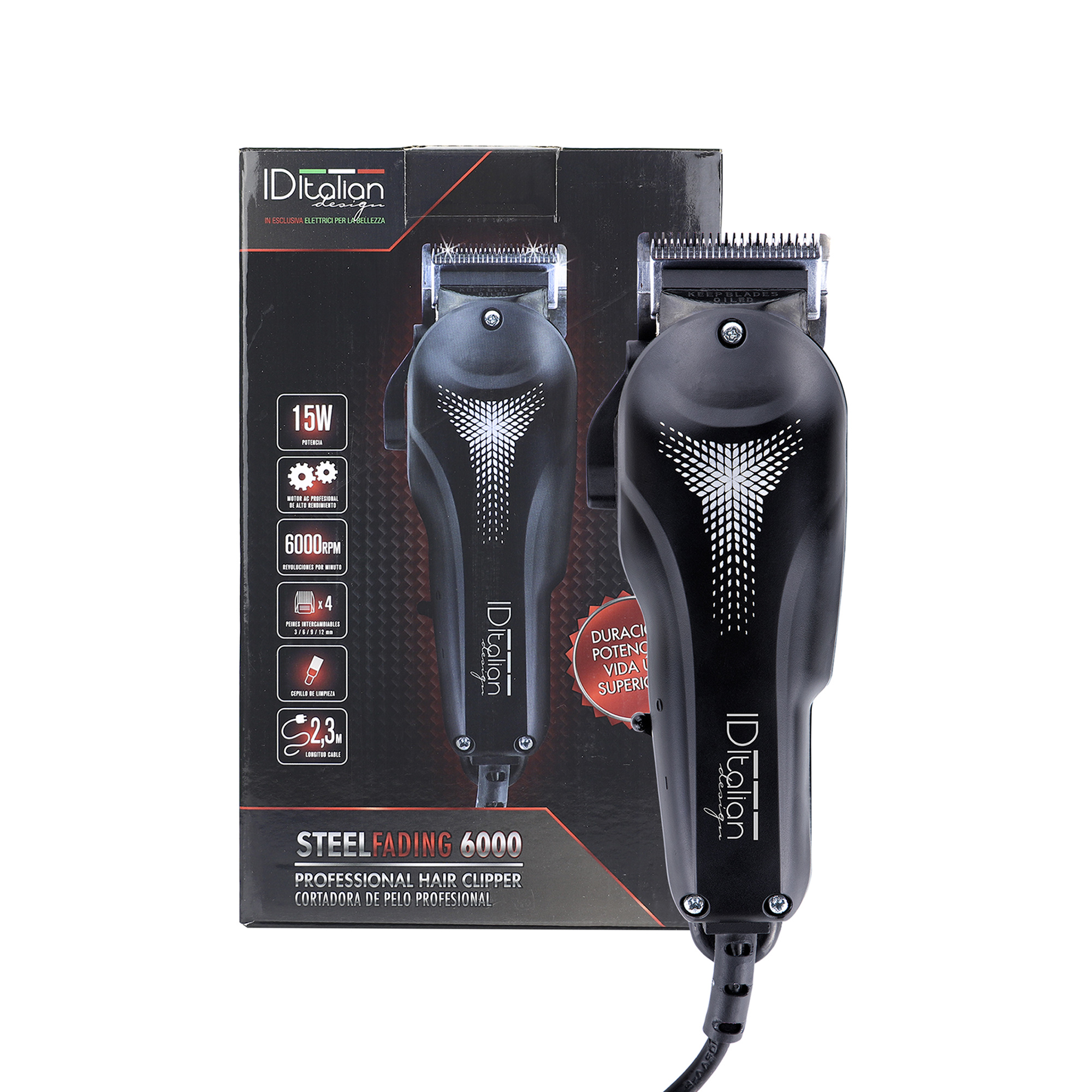 Italy Professional Lockenstab 19mm Turmalin – IHT-Technologie, 150-220°C, Sofort Heiß