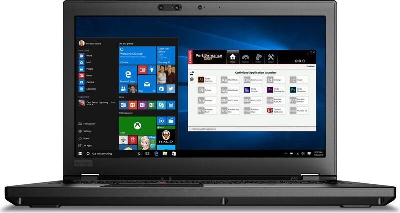 Lenovo ThinkPad P52 | i7-8850H | 15.6" | 32 GB | 512 GB SSD | P2000 | FP | Webkamera | 4K UHD | Win 10 Pro | DE