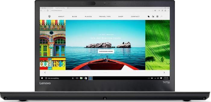 Lenovo ThinkPad T470p | i7-7820HQ | 14" | 32 GB | 512 GB SSD | FHD | Webcam | Tastaturbelysning | 940MX | Win 10 Pro | DE